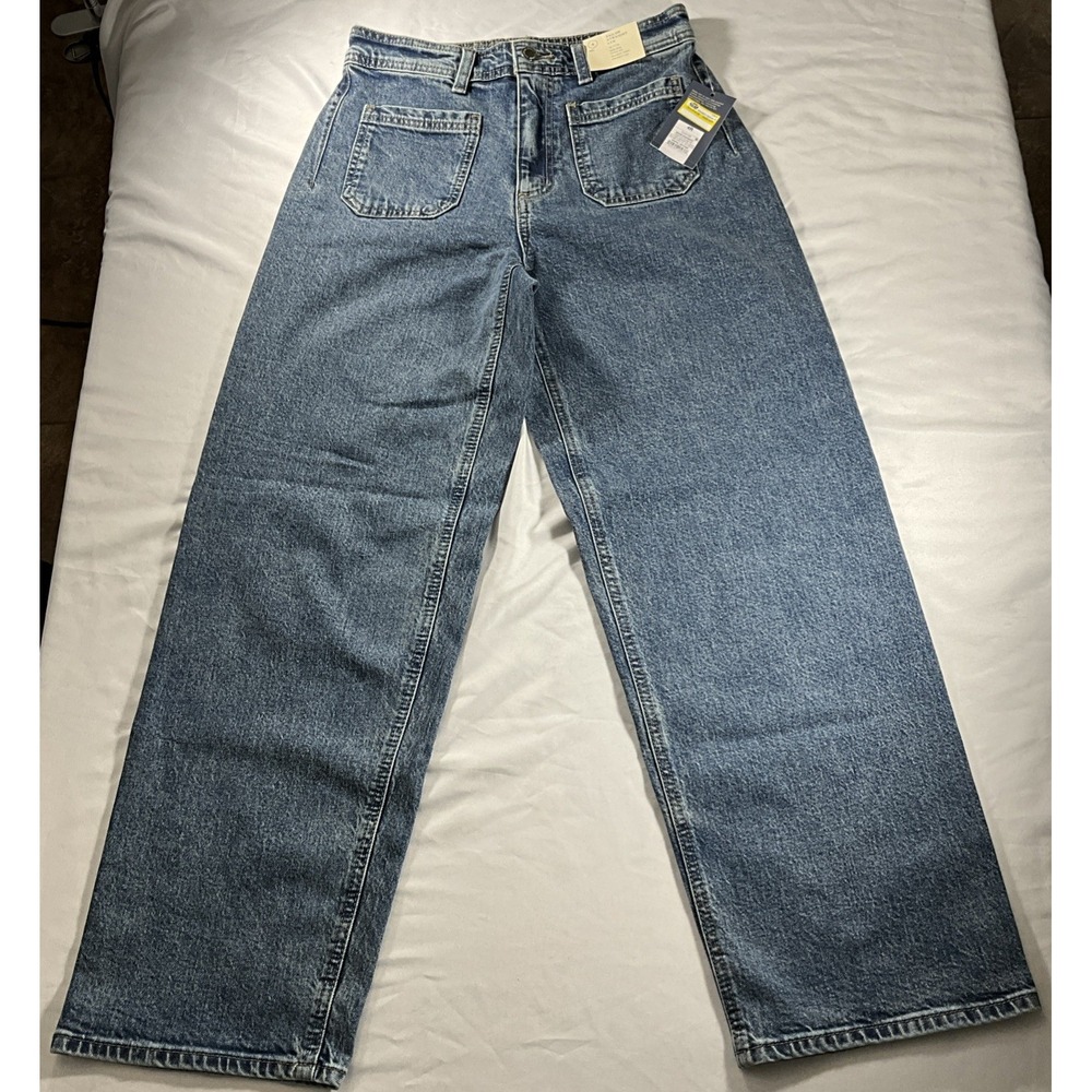 Sailor Straight Leg High-Rise Fitted Hip Relaxed Thigh Denim Jeans 4 Regular